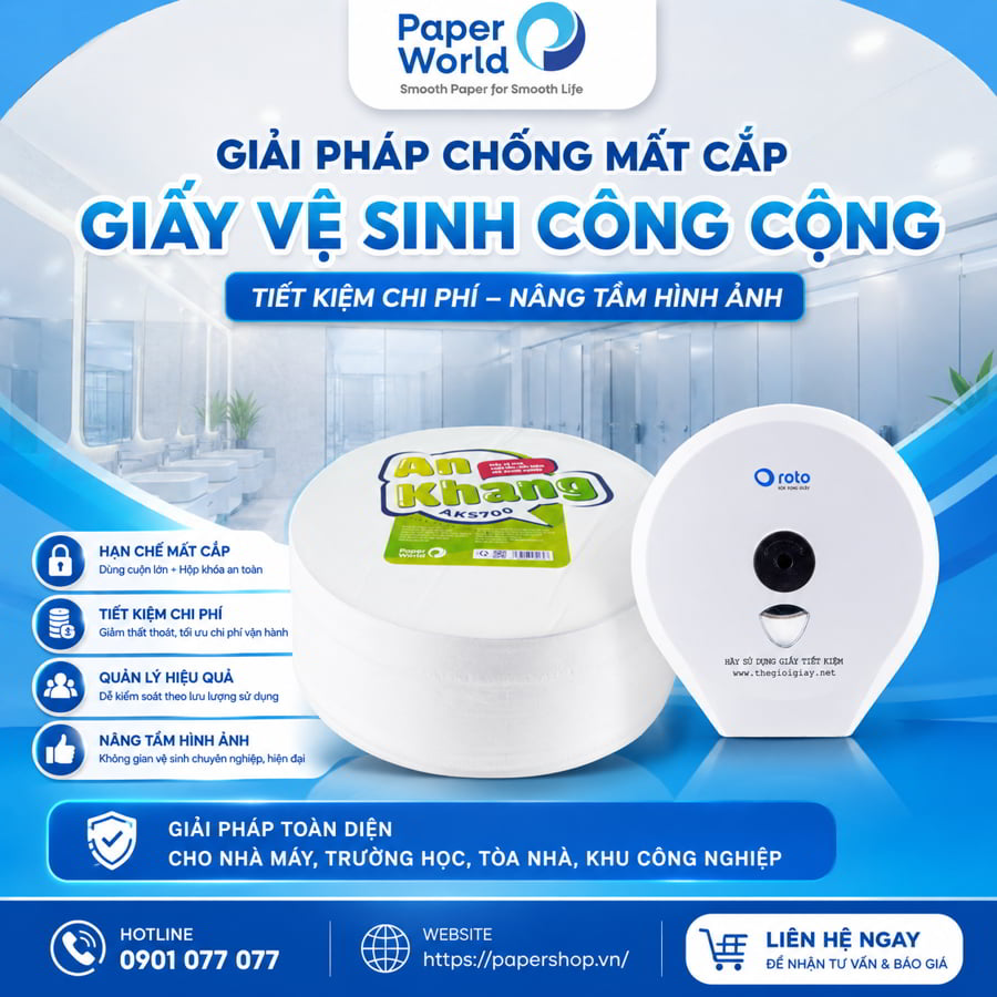 Cách chống mất cắp giấy vệ sinh trong nhà vệ sinh công cộng