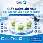 Hình ảnh lựa chọn giấy cuộn lớn phù hợp cho văn phòng 50 người