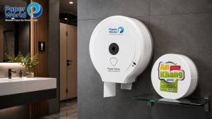 Combo hộp đựng giấy Roto và giấy vệ sinh An Khang cho doanh nghiệp