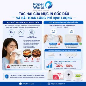 Infographic hướng dẫn quản lý vật tư tiêu hao cho khách sạn trên 50 phòng giúp tối ưu chi phí vận hành với các sản phẩm giấy và vật tư vệ sinh từ Papershop.