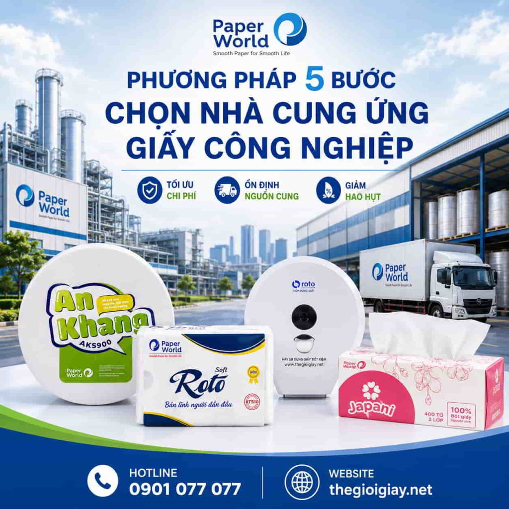 Phương pháp 5 bước chọn nhà cung ứng giấy công nghiệp B2B tối ưu chi phí từ Paper World